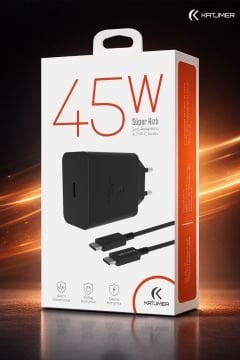 Katjmer 45W PD Hızlı Şarj Adaptörü KJ-45P