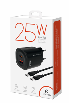 Katjmer 25W PD Hızlı Şarj Adaptörü KJ-25P-C