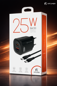 Katjmer 25W PD Hızlı Şarj Adaptörü KJ-25P-C