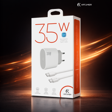 Katjmer 35W PD Hızlı Şarj Adaptörü KJ-35P-C