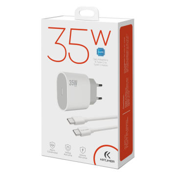 Katjmer 35W PD Hızlı Şarj Adaptörü KJ-35P-C