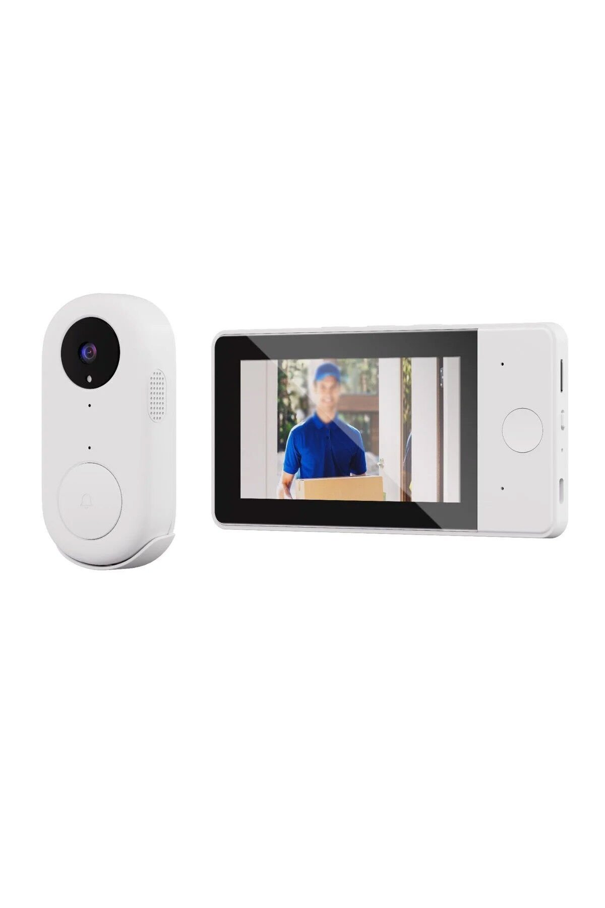 Katjmer Securo Kablosuz Görüntülü & Çift Yönlü Konuşmalı Akıllı Kapı Zili
