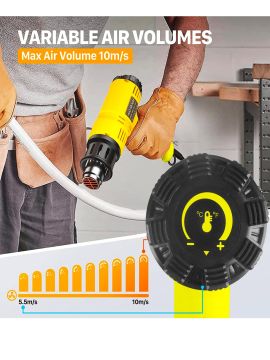 Germany Style GRM9011 Sıcak Hava Tabancası Bakır Sargılı 2000 Watt Hem Sıcak Hem Soğuk