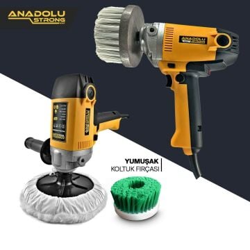 Anadolu Strong Yüksek Devirli Koltuk Halı Yıkama Makinası Ve Halı  Koltuk Fırçalama Makinası