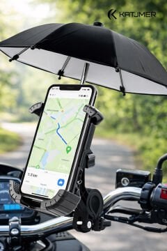 Katjmer 360° Dönebilen Motorsiklet Telefon Tutucu  NVR-4070