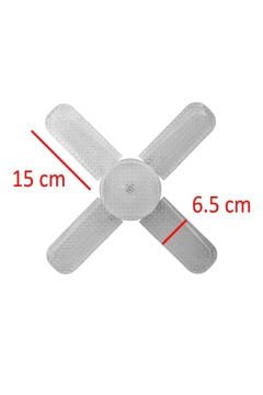Kialed Kristal 4+1 Pervane Ampul LED Aydınlatma & Fan Kombinasyonu