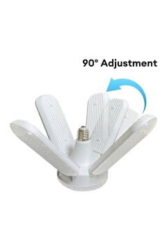 Kialed Kristal 4+1 Pervane Ampul LED Aydınlatma & Fan Kombinasyonu