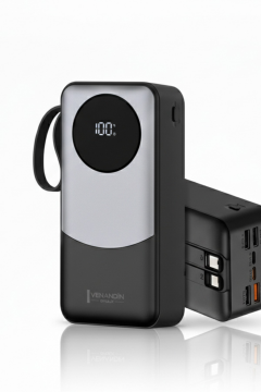 Venandin 50.000 mAh LED Gösterge & Kablolu Hızlı Powerbank PWB50A1