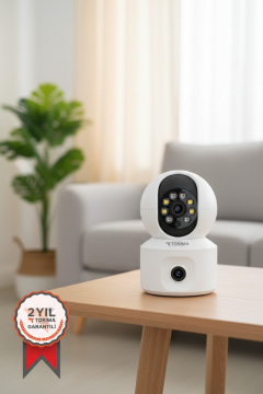 Torima CMR-10 Full HD 2 MP 360° Gece Görüşlü IP Wi-Fi Güvenlik Kamerası