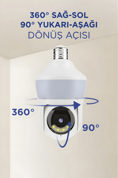 Torima CMR-26 Full HD 360° Gece Görüşlü Wi-Fi IP Kamera