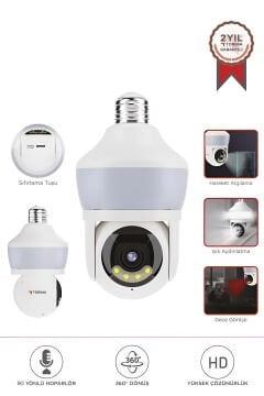 Torima CMR-26 Full HD 360° Gece Görüşlü Wi-Fi IP Kamera