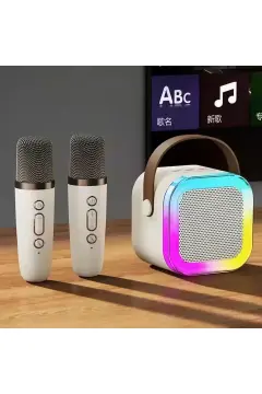 K12 Kablosuz Bluetooth Hoparlör & Mikrofon – Taşınabilir Karaoke Ses Sistemi