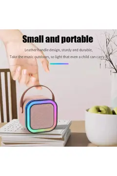 K12 Kablosuz Bluetooth Hoparlör & Mikrofon – Taşınabilir Karaoke Ses Sistemi