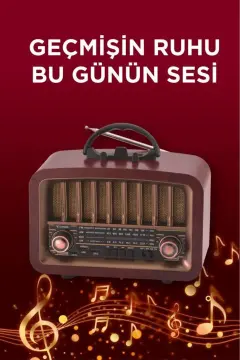 Torima D-57 Ahşap Nostalji Radyo & Kablosuz Bluetooth Hoparlör