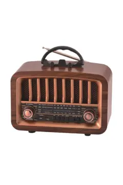 Torima D-57 Ahşap Nostalji Radyo & Kablosuz Bluetooth Hoparlör