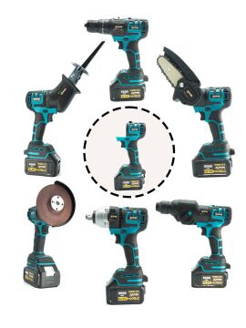 Rowermax Alman MS-512VFX 6 Kafalı Süper Set Darbeli Matkap Budama Testeresi Tilki Kuyruğu Taşlama Somun Sökme Kırıcı