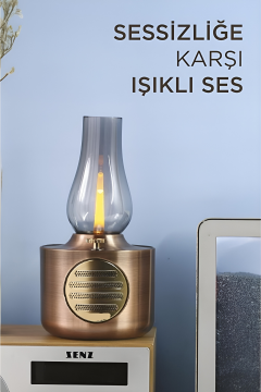 Venandin FlameOne Bluetooth Gaz Lambası Görünümlü Müzik Kutusu Hoparlör