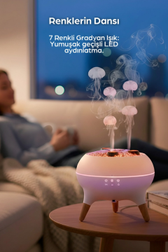 Leerfei 250 ml LED Aydınlatmalı Aroma Nemlendirici