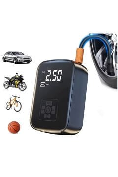 Auhma Kablosuz 12V Akülü Lastik & Hava Pompası Dijital Taşınabilir Kompresör