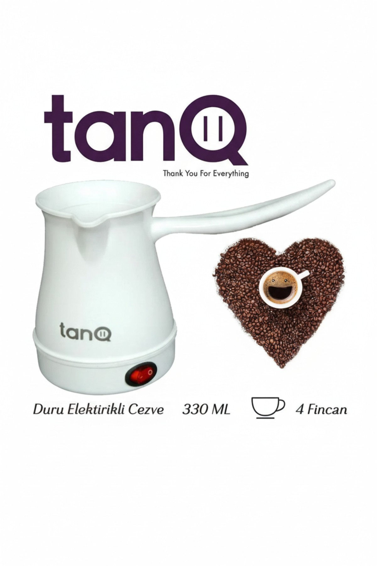TANQ Elektrikli Cezve 700 W Pratik & Hızlı Türk Kahvesi Makinesi