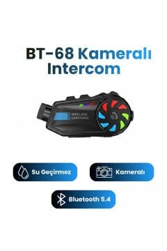 Leerfei Motosiklet Kask Bluetooth Kulaklık BT68