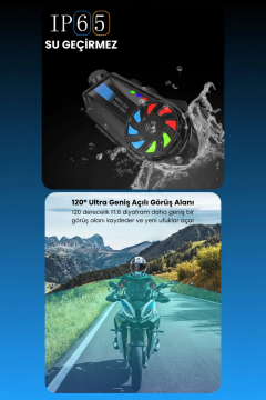 Leerfei Motosiklet Kask Bluetooth Kulaklık BT68