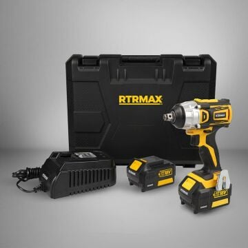 Rtrmax RTX2028 18V 4Ah Li-Ion Çift Akülü Kömürsüz Darbeli Somun Sıkma