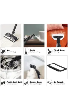 Thomax 2000 W & 19 L Kapasiteli Profesyonel Çok Fonksiyonlu Buharlı Temizleyici