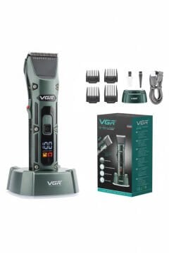 VGR Profesyonel Kablosuz Erkekler Traş & Bakım Makinesi V-696