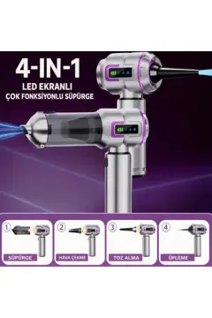 Leerfei A+Plus 20.000 PA Kablosuz Şarjlı Vakum & Üfleme Araç Süpürgesi ST-6697