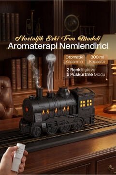 Venandin Tren Görünümlü Hava Nemlendirici & Dekoratif Nemlendirici