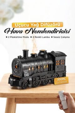 Venandin Tren Görünümlü Hava Nemlendirici & Dekoratif Nemlendirici