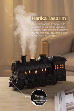 Venandin Tren Görünümlü Hava Nemlendirici & Dekoratif Nemlendirici