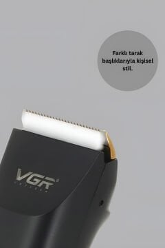 VGR Kablosuz Saç Kesme Makinesi & Profesyonel Erkek Bakım Aleti V-286