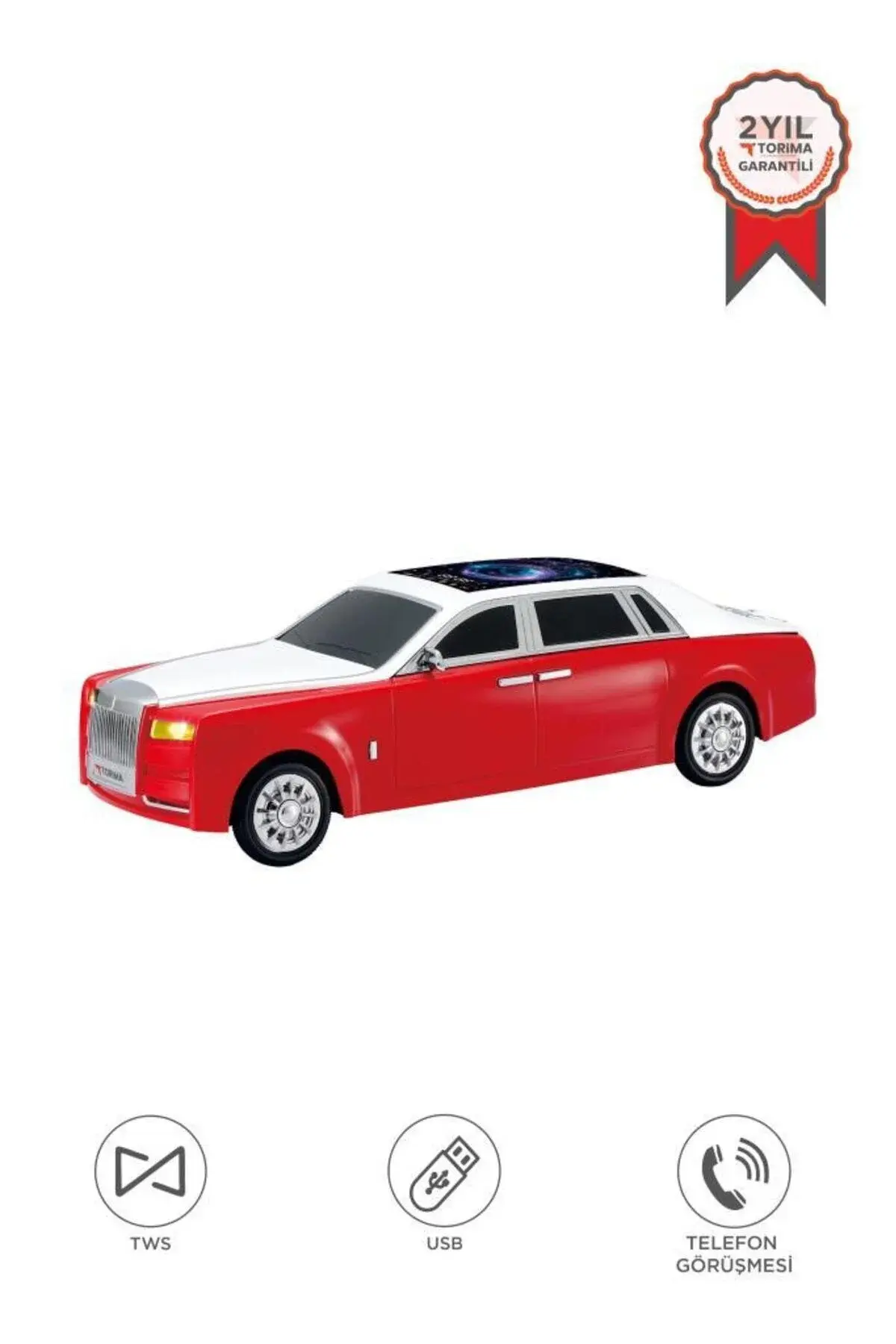 Torima D82 Lüks Araba Tasarımlı 15W TWS FM USB Bluetooth Hoparlör