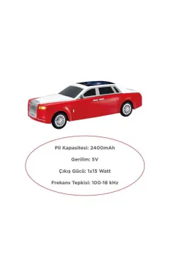 Torima D82 Lüks Araba Tasarımlı 15W TWS FM USB Bluetooth Hoparlör