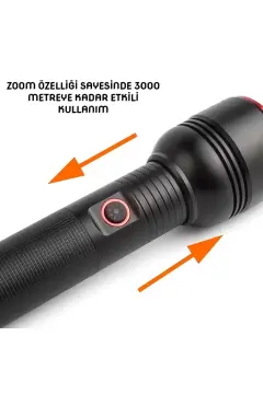 WISON 20W Şarjlı Metal Uzun Menzilli El Feneri WS-5572