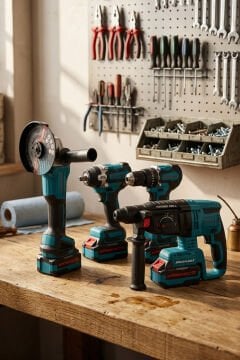 Catpower Kömürsüz 20V 4.0Ah Akülü 4’lü Set - Kırıcı Delici&Taşlama&Darbeli Vidalama&Spiral