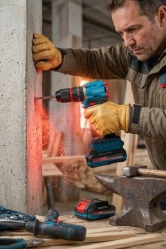 Catpower Kömürsüz Darbeli Akülü Vidalama 13mm 20V 2.0Ah Çift Akülü Profesyonel Matkap