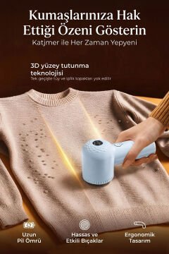 Katjmer Pellino Şarj Edilebilir Tüy Toplayıcı&Temizleyici