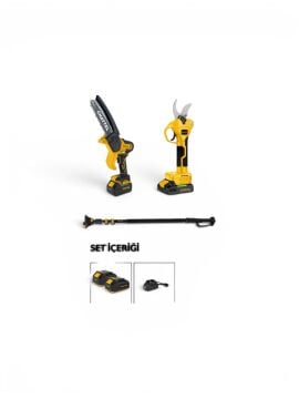 Chattel Cht-Set4402 3'Lü Combo Set Akülü Budama Seti