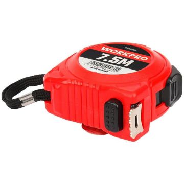WORKPRO WP261004 7,5Mx25mm Beyaz Çelik Şerit Metre