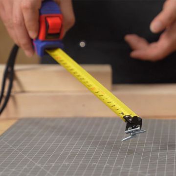 WORKPRO WP261040 3Mx16mm Naylon Kaplama Sarı Çift Taraflı Manyetik Çelik Şerit Metre