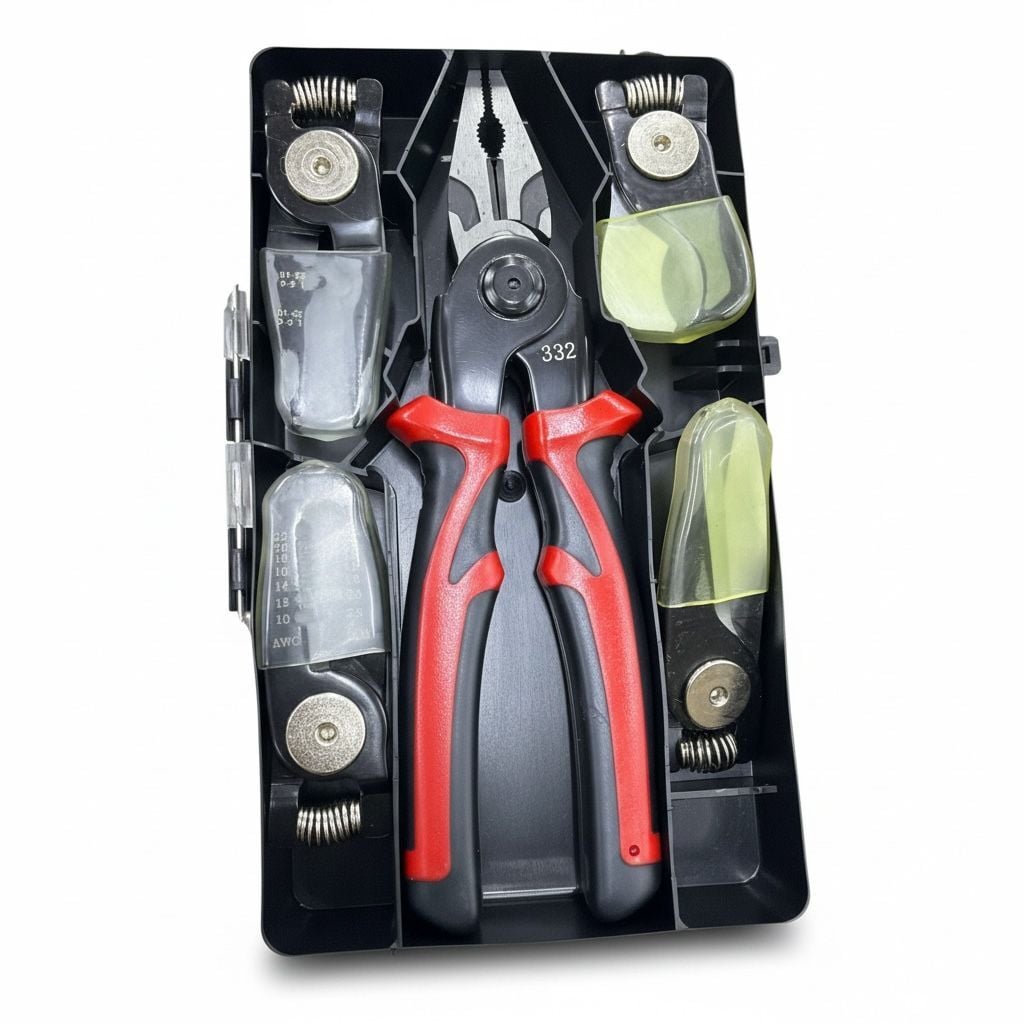 Profesyonel Kablo Soyma ve Sıkma Pense Seti Çok Fonksiyonlu
