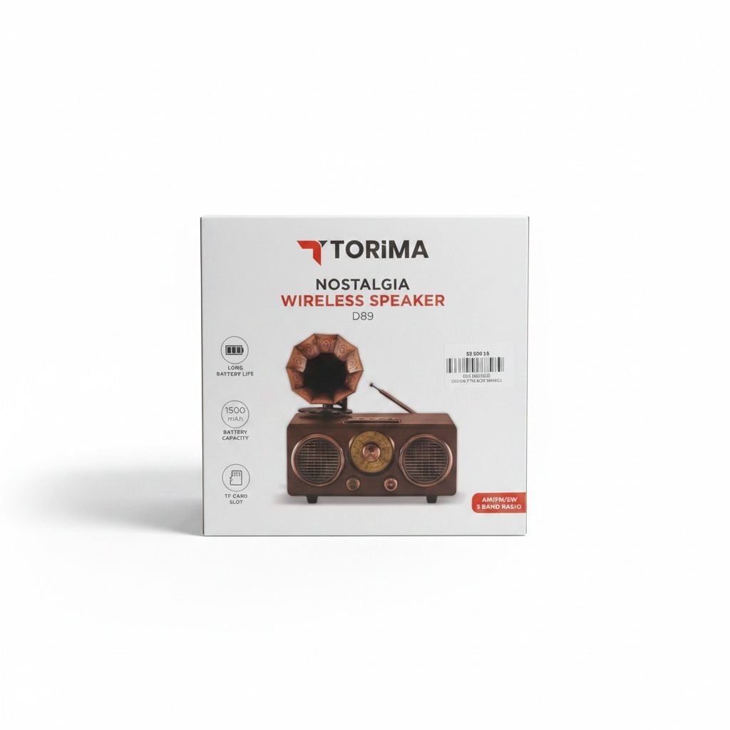 Torima D89 Nostaljik Bluetooth Hoparlör (Wireless Speaker