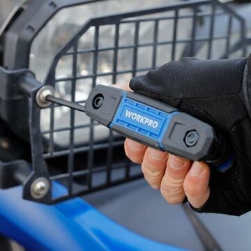 WORKPRO WP222028 8 Parça CR-V Metrik Çakı Tipi Profesyonel Allen Anahtar Takımı