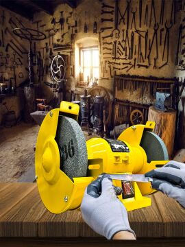 Germany Style 8900VFX Pro Çark Motoru Zımpara Balta Bıçak Bileme Makinesi Taş Motoru Taşlama 150 MM
