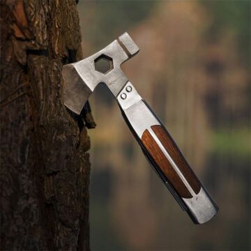 WORKPRO WP383001 12 IN 1 Çok Fonksiyonlu Profesyonel Mini Balta/Çekiç Alet Seti + Taşıma Kılıfı