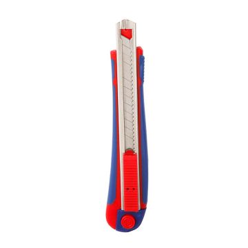 WORKPRO WP212010 9MM Ağır Hizmet Paslanmaz Çelik Kasa Yedek Kartuşlu Maket Bıçağı + 2 Adet Yedek Bıçak