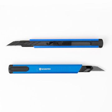 WORKPRO WP212012 9MM Alüminyum Kasa Cep Askılı Maket Bıçağı (MAVİ)